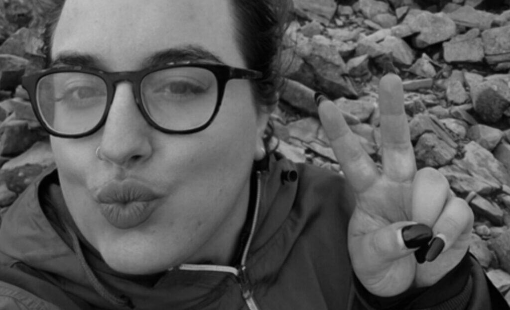 Mary-Anne on the Scafell pike walk for cyber helpline